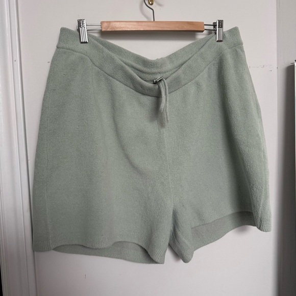 Skims Cozy Knit Lounge Shorts – Sage Green 4X - Picture 6 of 7